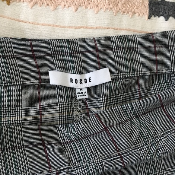 Ro&De Checked Ruffle Pants - Picture 4 of 4